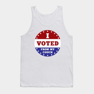 I Voted From My Couch Tank Top